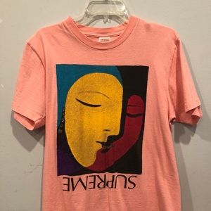 Supreme Abstract Tee SS17 Pink (Medium)